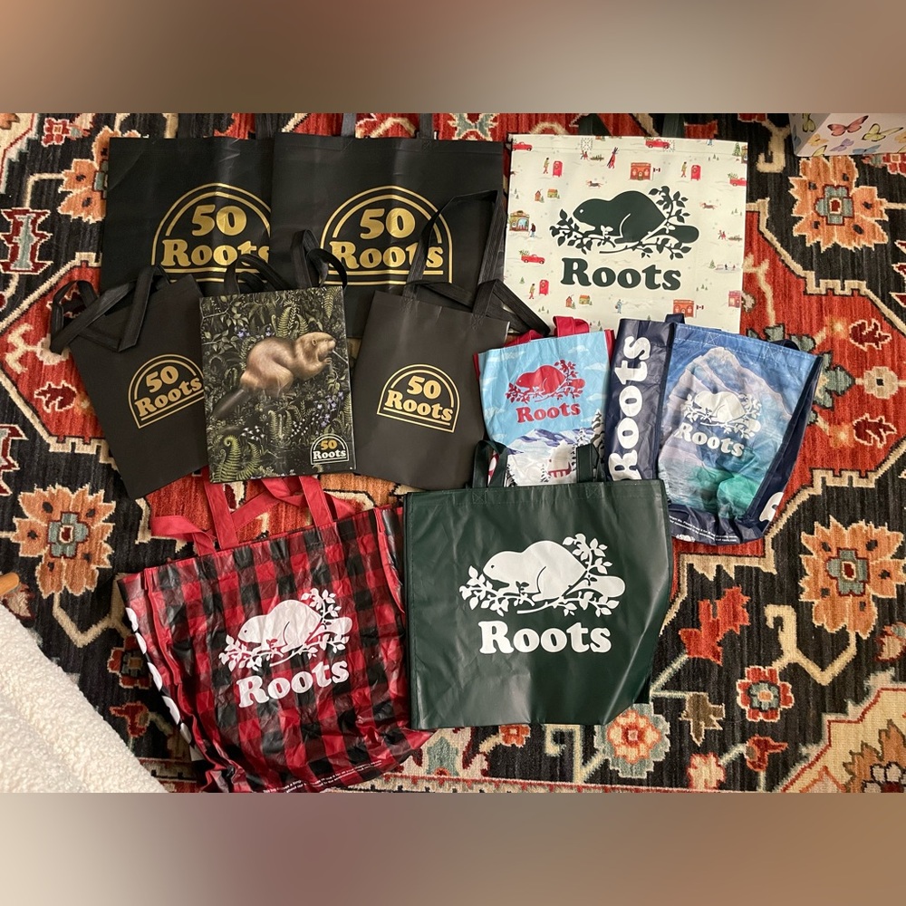 Roots collector reusable bags totes